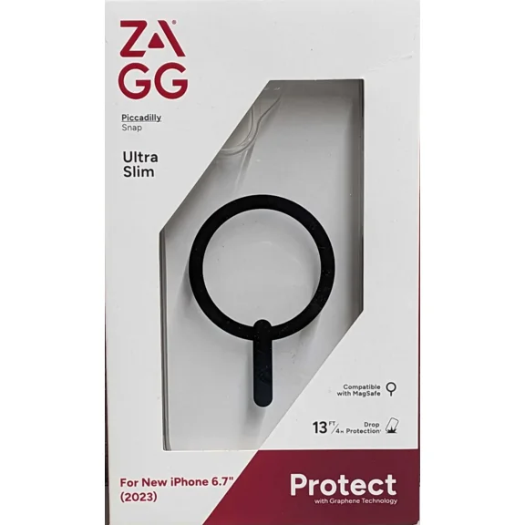 ZAGG Picadilly Snap Case For iPhone 15 Plus - Clear/Black