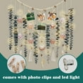 thumbnail image 6 of Real Eucalyptus Wall Decor with Natural Seashell Beach Decor Coastal Home Decorations with Fresh Eucalyptus Stems Hanging Wooden Bead Garland for Large Bedroom Bathroom Living Room 32 x 32 Inch, 6 of 7