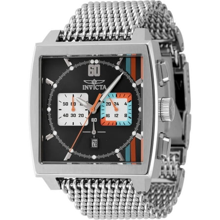 Invicta 47244 Men's S1 Rally Chrono Black and White Dial Watch