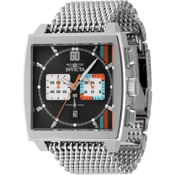 Invicta 47244 Men's S1 Rally Chrono Black and White Dial Watch