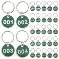 thumbnail image 3 of MasteelfCA 50Pcs Aluminium Alloy Storage Tags Metal Numbers Plates Luggage ID Tags Key Ring Labels (Number 1-50), 3 of 8