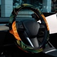 thumbnail image 6 of Thanksgiving Pumpkin Leaves Car Wheel Covers, Steering Wheel Covers, Car Wheel Cover - 14.5 Inch Printing PVC Leather Auto Accessories, 6 of 6