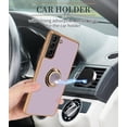 thumbnail image 5 of Compatible for Samsung Galaxy S21 Case with Ring Holder Kickstand [with Magnetic] Soft TPU Shockproof Electroplated Protective Phone Case for Galaxy S21 5G Purple, 5 of 14