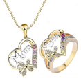 thumbnail image 4 of 2PCS Best Gifts for Women Mom Necklace Ring Set Birthday Mothers Day Jewelry Gifts for Mom Grandma from Daughter Son, 4 of 6