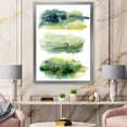 thumbnail image 3 of Designart 'Golden Green Abstract Clouds I' Modern Framed Art Print, 3 of 4
