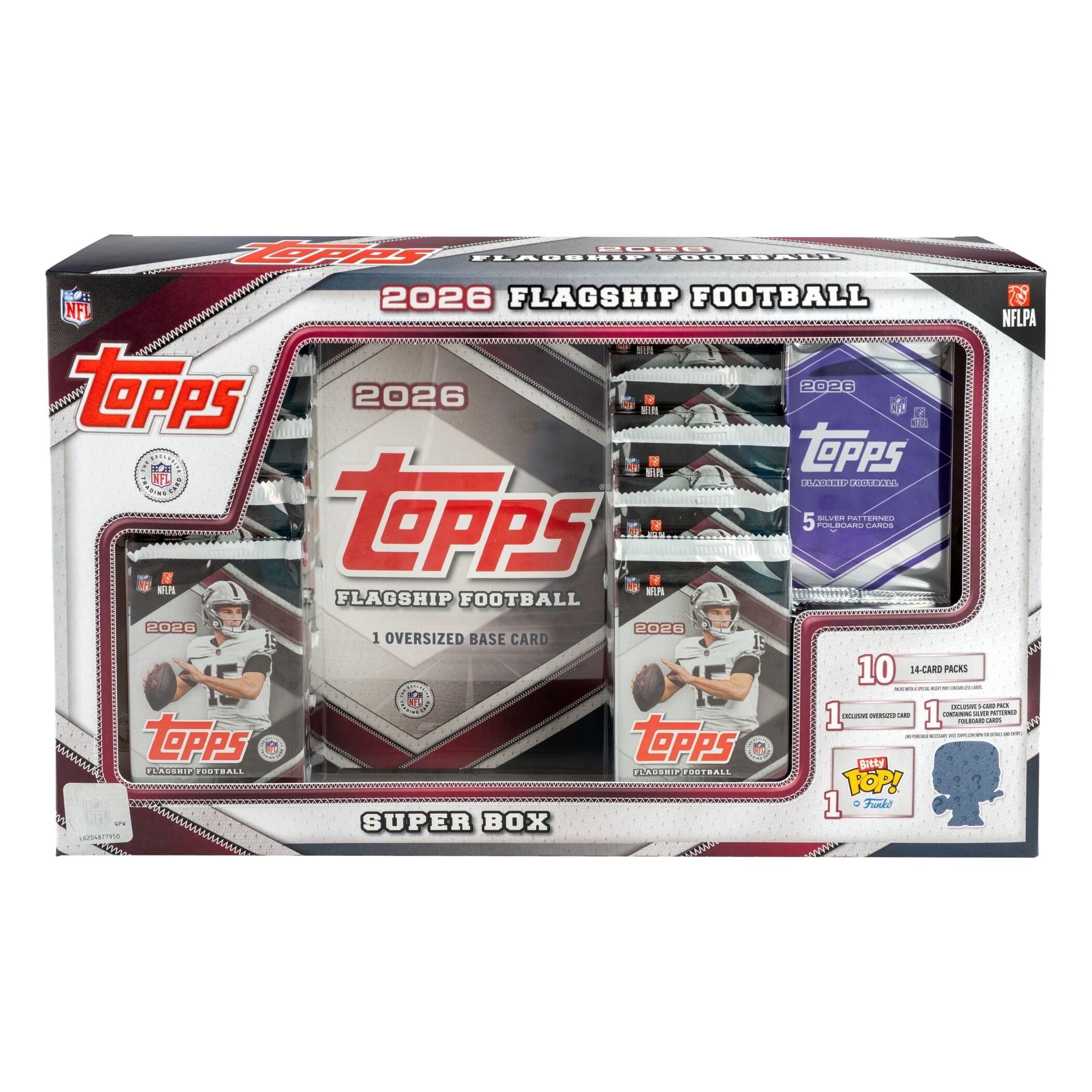 2026 Topps Flagship Football Trading Cards Super Box