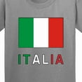 thumbnail image 4 of Inktastic Italy Flag & Italia Black Border Youth T-Shirt, 4 of 5