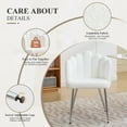 thumbnail image 6 of JONPONY Dining Chairs Modern Upholstered Set of 4 Dining Room Chairs for Living Room, Bedroom, Kitchen,White, 6 of 9