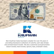 Kaufman New Bill Multicolor Beach Towel. Size 30x 60 Bath Towel - 2 Pack Set