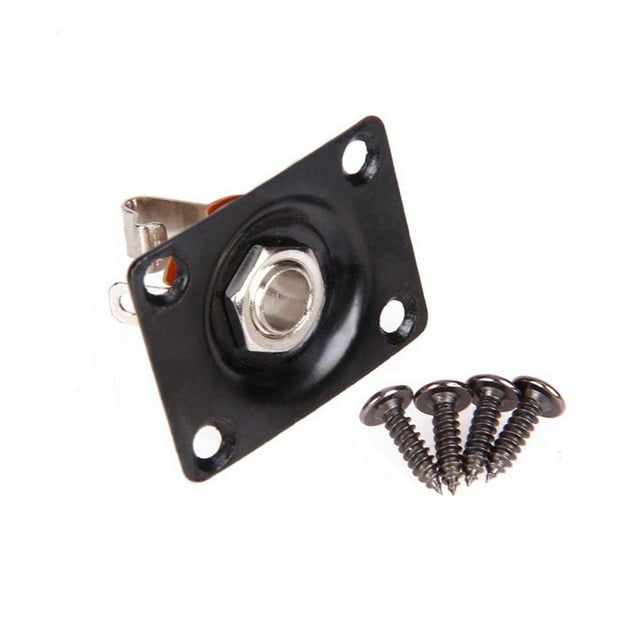 Advancent Panel de toma de Audio para guitarra eléctrica Gibson TL, 1/4 , 6,35mm, montaje de conector de Audio cuadrado Type7 NO7 Advancent OD0056-02