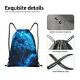 thumbnail image 4 of Fotbe Wolf Pattern Drawstring Backpack, Gym Bag, Lightweight Backpack, Water-Resistant Bag Travel Sports Backpack, Fitness Bag, Yoga Bag-Small, 4 of 6
