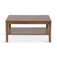 thumbnail image 6 of Kate and Laurel Talcott Modern Tiered Rectangle Coffee Table, 36 x 20 x 18, Walnut Brown, Transitional Two-Tier Rectangular Living Room Table with Storage and Mango Wood Construction, 6 of 8