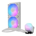 thumbnail image 4 of Cooler Master 240 Elite Liquid White CPU Liquid Cooler, Dual-Chamber Pump, Customizable aRGB Lighting, Maintenance-Free, AMD Ryzen 9 AM5|4, Intel Ult, 4 of 13