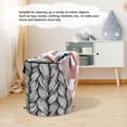 thumbnail image 6 of 50-liter Large Capacity Laundry Basket Sealed and Dustproof Easy Carry Handles Applicable to Laundry Room Bedroom Bathroom College Dorm Braided Pattern, 6 of 7