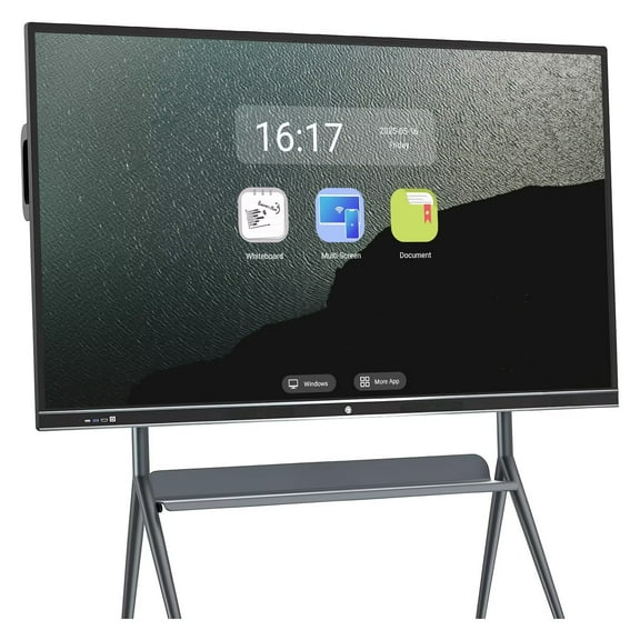 JYXCN Smart Board 75inch Reverse Control IR Touch Rotatable 4K Monitor Wireless Smart TVs for Digital Signage, School & Office & Home