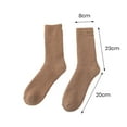 thumbnail image 6 of D GROEE Wool Socks 1 Pair Winter Socks Thick Plush Solid Color Knitted Mid tube Ankle Soft Resistant Anti slip Elastic Thermal Floor Socks Solid, 6 of 7