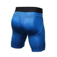 thumbnail image 2 of Men Compression Shorts Summer Mens Breathable Quick Dry Tight Short Shorts for Sports Running Training Fitness (Blue, XL), 2 of 7