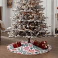 thumbnail image 4 of Sikiie Flower Leaves Nativity Christmas Tree Skirt, Jesus Christian Winter Holiday Tree Mat Decoration(30-48IN)48", 4 of 6