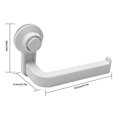 thumbnail image 2 of Baño sin taladrar Soporte de papel higiénico Inodoro ABS Papel plástico Rollo de toalla Estante montado en la pared, Blanco AweSitey HA6150-02B, 2 of 6