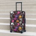 thumbnail image 5 of Uemuo Halloween Skeleton Printed Washable Luggage Cover - Fashion Suitcase Protector Fits 18-32 Inch Luggage -X-Large, 5 of 9