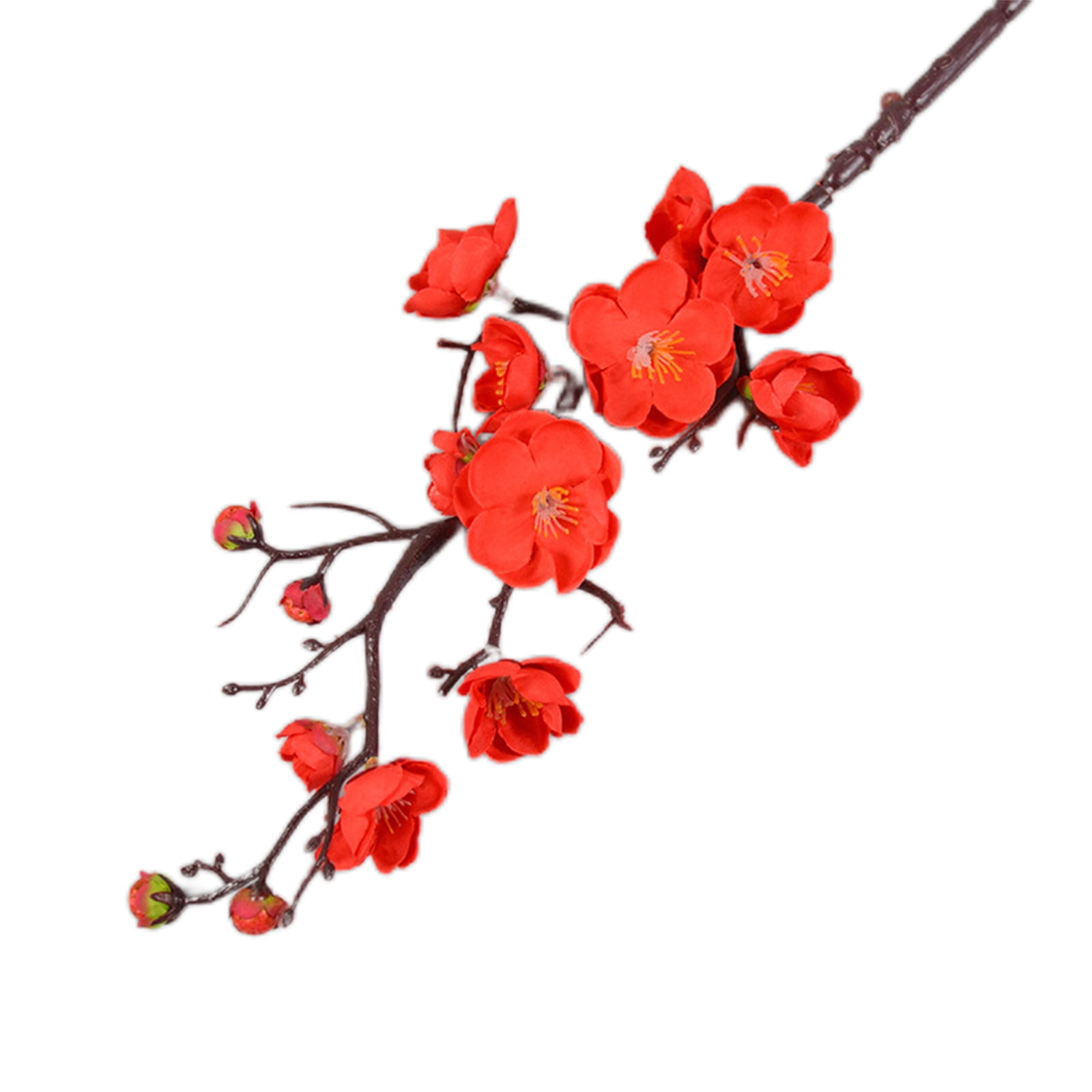 Artificial Plum Flower Fake Sakura Tree Branches DIY Living Room With