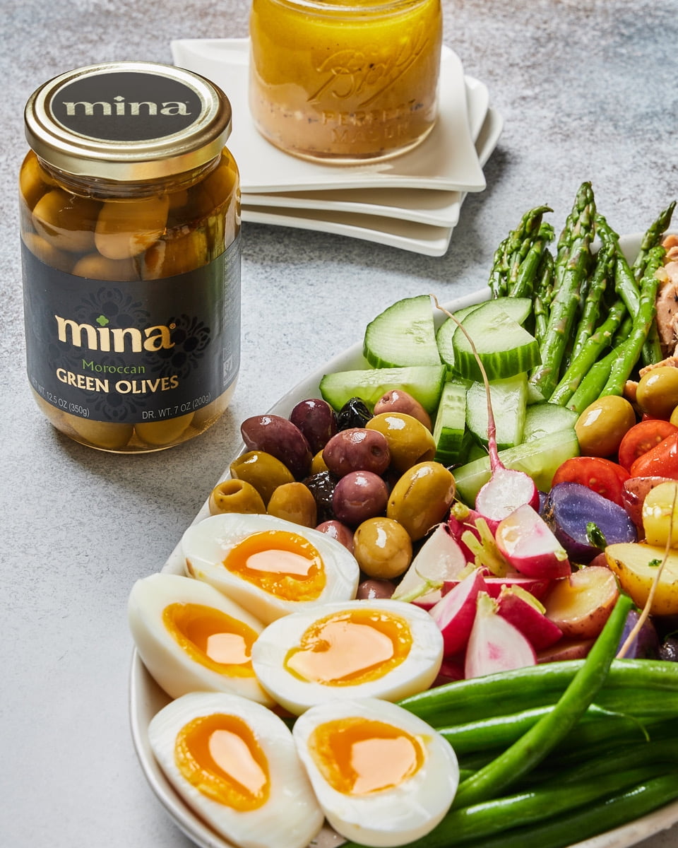 (2 pack) Mina, Green Olives, 12.5oz