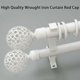 thumbnail image 2 of 2 uds Embout Tringle Rideaux 28mm Blanco, Paire Embout De Tringle Rideau Draperie Rail Ple Tte Pour decoración Tringle Rideau, 2 of 5