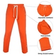 thumbnail image 4 of Fixha Men's Casual Tracksuits Long Sleeve Full Zip Hooded Athletic Sports Jogging Suits Sweatsuits for Men-Orange,XXL, 4 of 5