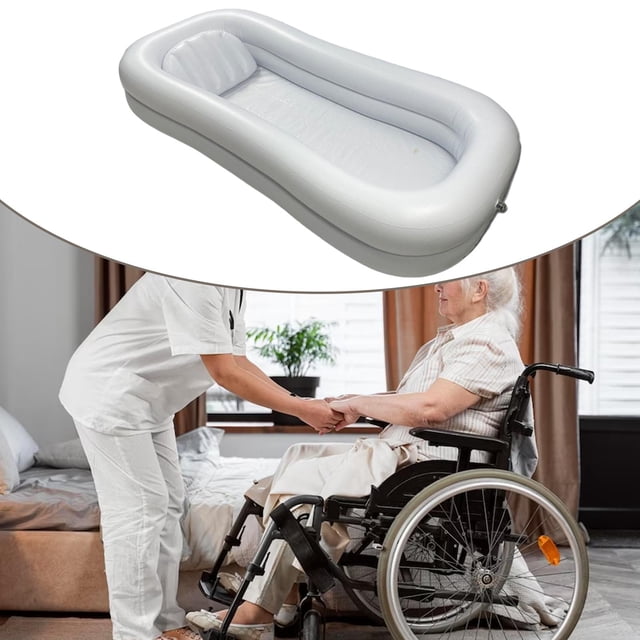 Inflatable Bathtub Bath in Bed for Bedridden Disabled Handicapped