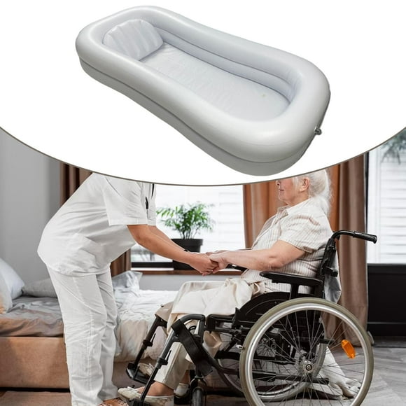 Bañera inflable Salvador para baño en cama plegable para adultos