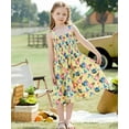 thumbnail image 5 of Disney Girls Dresses Stitch Hawaiian Flower Floral Sundress Spaghetti Strap Birthday Summer Dress Toddlers Kids 4-5T, 5 of 11