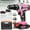 Pink, variant on 2025 New 36V Cordless Drill Set 59PCS - 3/8" Keyless Chuck, 45Nm Torque, 25+3 Clutch & Work Light, 2 Variable Speeds, 2 Batteries + Fast Charger, Ideal Holiday Gift