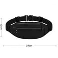 thumbnail image 2 of Running Waist Pack - Hiking Cycling Workout Belt Bag - Adjustable , for Phones, Money, Keys - black, 2 of 5