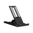 thumbnail image 1 of Inteprter Soporte para teléfono de escritorio 6 engranajes de plástico Soporte para tableta de 12 pulgadas Soporte de viaje portátil Soporte para Teléfono y Comunicación Negro, 1 of 6