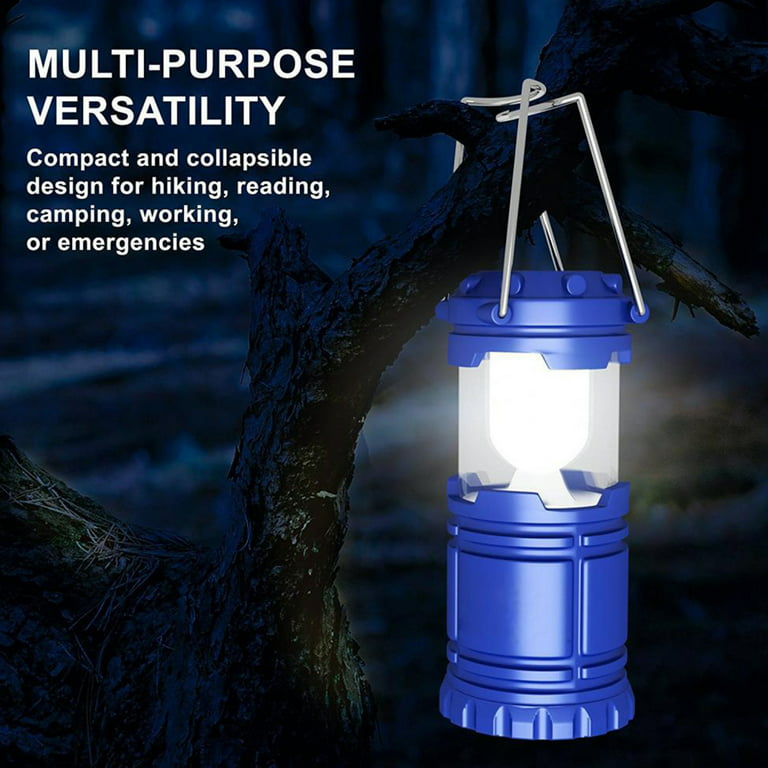 SUBOOS Camping Lanterns for Power Outages [2 Pack] - 2X Brighter LED  Battery Lantern with Magnetic Base and Foldable Hook, Portable Camping Lamp  for