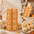 thumbnail image 6 of CHJK Halloween Skull Silicone Molds, 8-Cavity Candy & Chocolate Mold, Grade Flexible Molds for Halloween Baking, Chocolate, Easy Release & Dishwasher Safe, 6 of 7