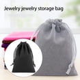 thumbnail image 3 of Drawstring Bag Jewelry Bangle Charging Cable Headphones Earphones Sunglasses Watch Pouch Wedding Birthday Party Gifts Pocket 25x35cm, 3 of 9