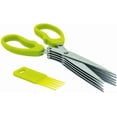 thumbnail image 1 of Starfrit Gourmet - Multi Blade Herb Scissors - 5 Serrated Stainless Steel Blades - Cleaning Tool Included, 1 of 7