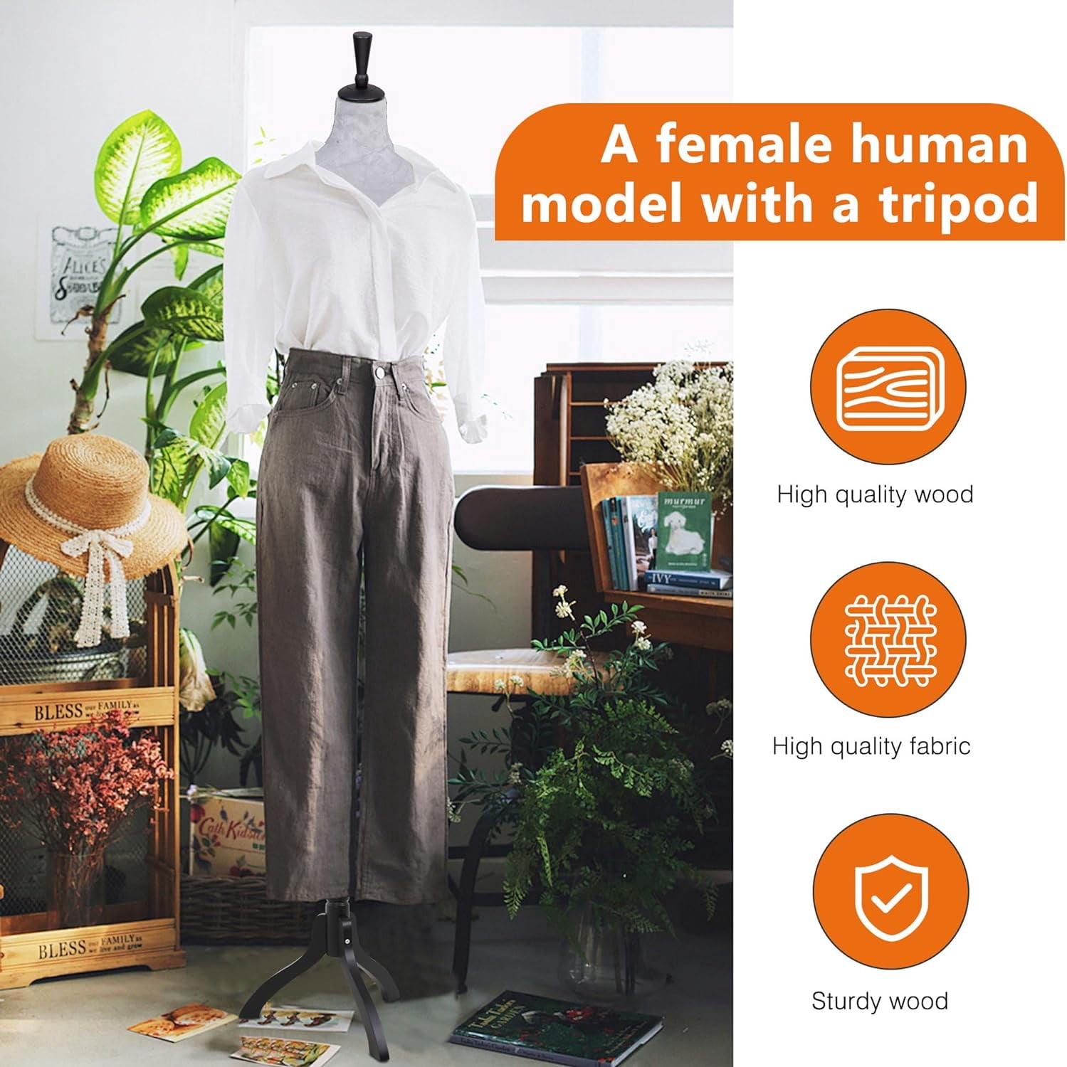 YRLLENSDAN 59-67 Inch Mannequin Body Dress Mannequin with Stand Height Adjustable Sewing Mannequin Female Mannequin Full Body Dress Forms Dress Form Mannequin for Sewing Mannequin Torso Female, Grey