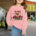 thumbnail image 2 of HIPYLO Red Christmas Shirts Christmas Crew T Shirt Pet Christmas Clothes Girls Blouses Sweatshirts Girls Tops Size 14-16 Boys 6t Clothes, Pink 13-14 Years, 2 of 8