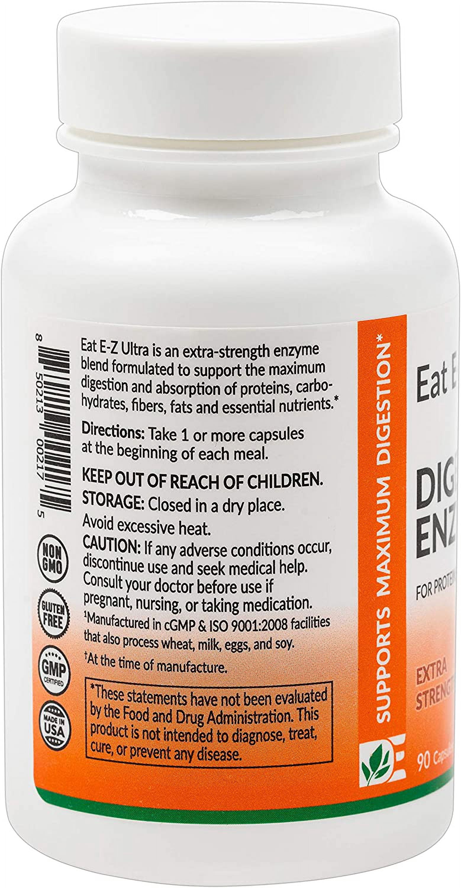 Dynamic Enzymes Eat E-Z Ultra - 90 Vegan Capsules
