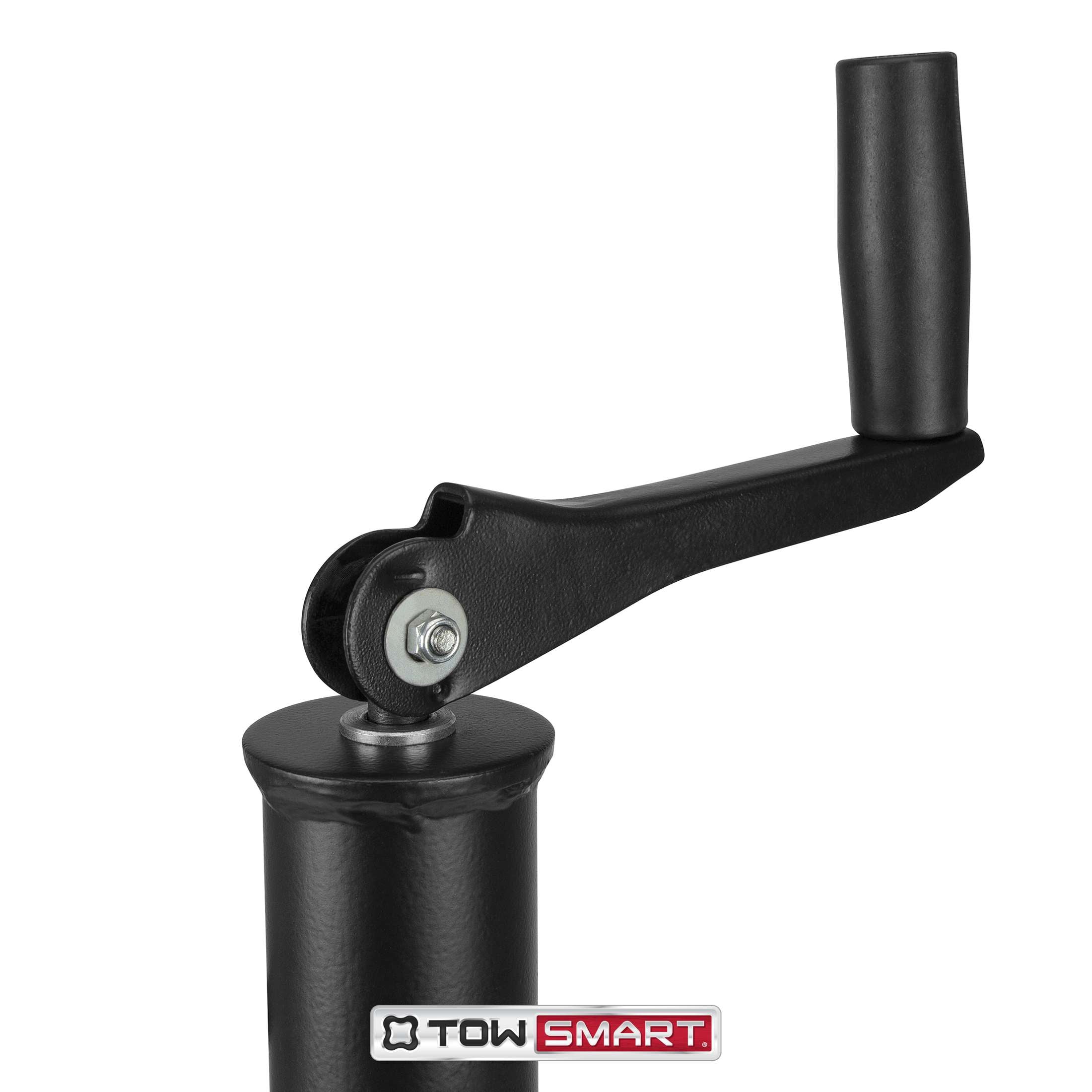 TowSmart Top Wind A-Frame Jack, 15in Lift, 2000lb, 793, Black, 1 Each