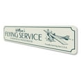 thumbnail image 4 of Flying Service Novelty Sign, Metal Wall Decor - 4x18 inches, 4 of 4
