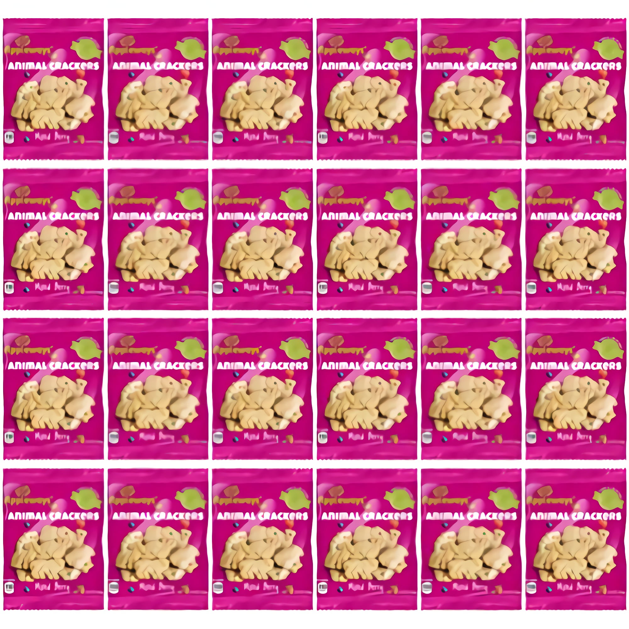 Mixed Berry Animal Crackers by Appleways | .9 Ounce | Pack of 24