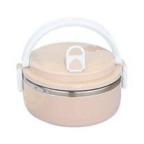 RnemiTe-amo Lunch Box 700ml 1 Layer Round Food Lunch Box Stainless Steel Lunch Box Lunch Box Food Storage Box Lunch Box Hot Food