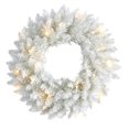 thumbnail image 4 of Nearly Natural 18in. Colorado Spruce Artificial Christmas Wreath with 129 Bendable Branches and 20 Warm LED Lights, 4 of 5
