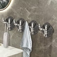 thumbnail image 1 of pstuiky 4 ganchos de asta de ciervo con adhesivo fuerte para uso doméstico. No requiere taladros. Ideales para colgar en la pared de la cocina y el baño. Ideales para entrada y vestíbulo., 1 of 6