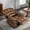Brown（Upgrade）, variant on W WARMHOL Lay Flat Sleeping Dual Motor Electric Lift Recliner w/Heat Massage for Big People, Large Infinite Position Reclining Chair Up to 350 LBS for Living Room, 2 Remote Controls/USB Port, Brown