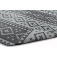 thumbnail image 4 of Erbanica 8' x 10' Dark Grey Geometric Indoor Outdoor Reversible Plastic Rug, 4 of 6