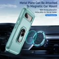 thumbnail image 3 of KOMI pour Google Pixel 8a, Étui avec Protecteur d'Écran, Béquille Anneau Réglable à 360 Intégré, Protection Militaire, Armure Antichoc - Vert, 3 of 5